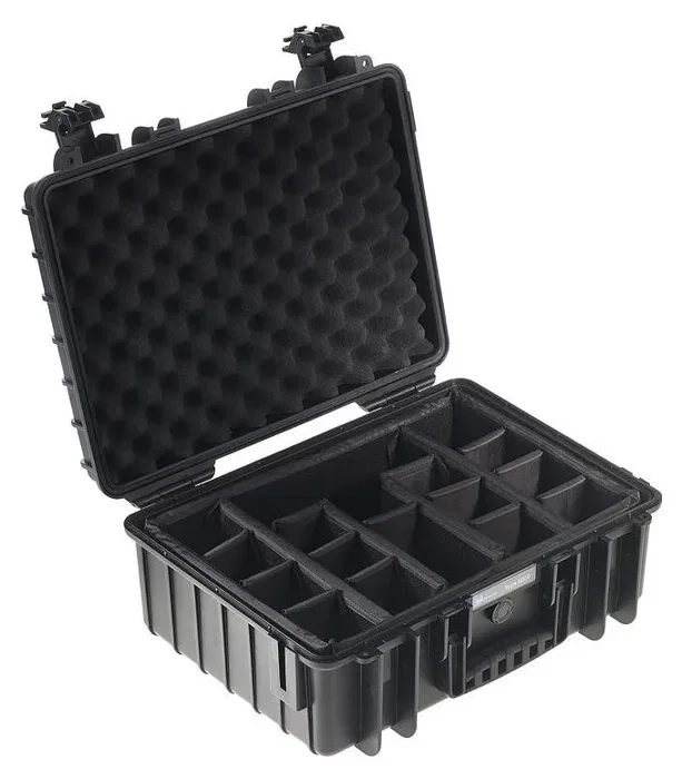 B&W Type 5000 negro con divisor acolchado