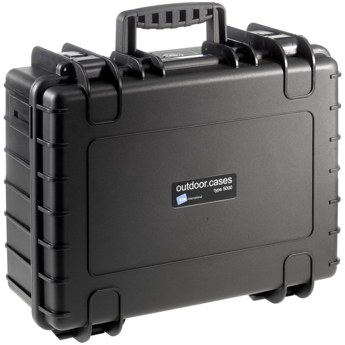 B&W Type 5000 negro con divisor acolchado