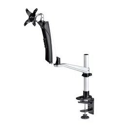 StarTech.com 1MP1ACG-MONITOR-ARM Soporte de Monitor VESA Brazo Articulado para Escritorio hasta 30" (76,2 cm) / 9 kg, Negro/Plata, Ajuste Sin Herramientas, Gestión de Cables