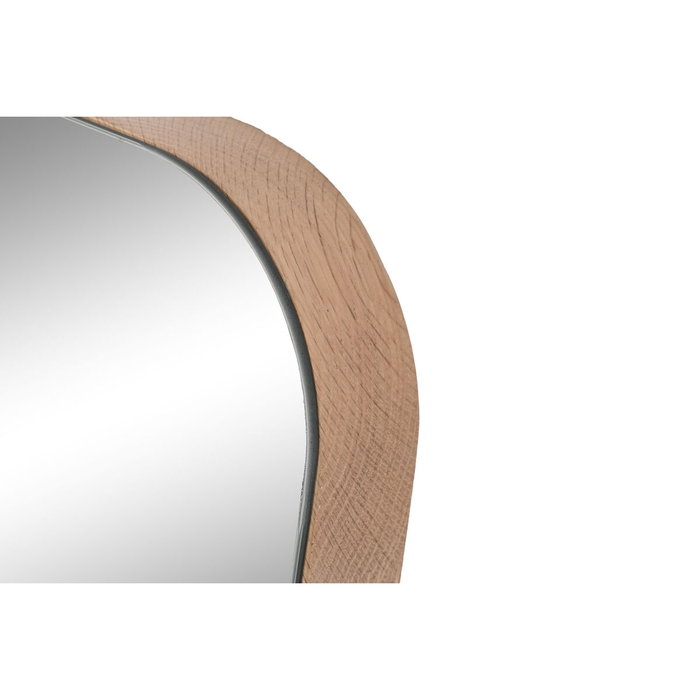 DKD Home Decor Espejo de Madera de Roble Natural 60x60 cm DKD Home Decor Espejo de Madera de Roble Natural 60x60 cm