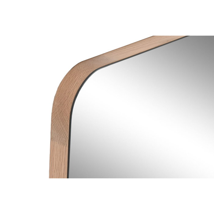 DKD Home Decor Espejo de Madera de Roble Natural 60x60 cm DKD Home Decor Espejo de Madera de Roble Natural 60x60 cm
