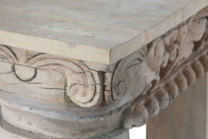 DKD Home Decor Consola 54 x 91 x 182 cm Blanco Mango DKD Home Decor Consola 54 x 91 x 182 cm Blanco Mango