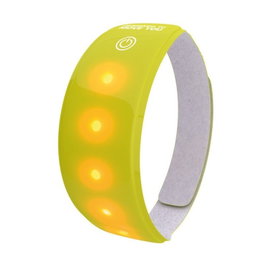 Wowow Cinta reflectante de luz con 5 LEDs - Material 3M High Gloss - Impermeable, Pilas CR2032