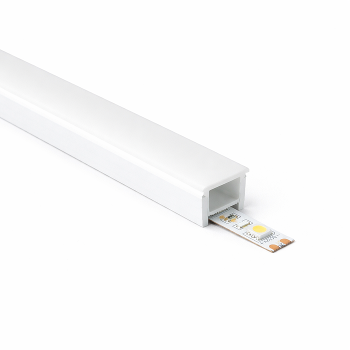 Perfil de Silicona IP65 para Tiras LED 10x10mm para Tiras de 6mm Rollo 100 Metros Perfil de Silicona IP65 para Tiras LED 10x10mm para Tiras de 6mm Rollo 100 Metros