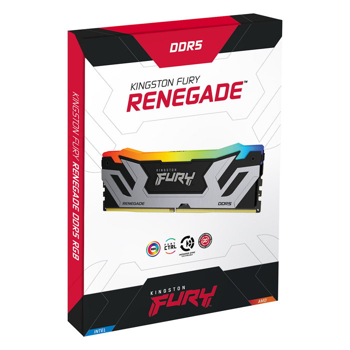 Kingston FURY Renegade RGB 48GB 8400MT/s DDR5 CL40 CUDIMM Kit de 2 Silver