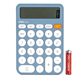 Deli Calculadora de sobremesa EM124 12 dígitos rosa
