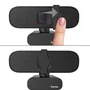 Hama C-400 Cámara Web Full HD 1080p 2MP con Micrófono Integrado, Cubierta de Privacidad, Soporte para Trípode y Pantalla, Plug & Play USB 2.0, Negro