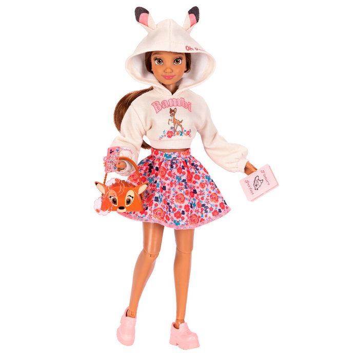 JAKKS PACIFIC Muñeca Fashion Doll Bambi Disney ily 4Ever 25cm con Accesorios