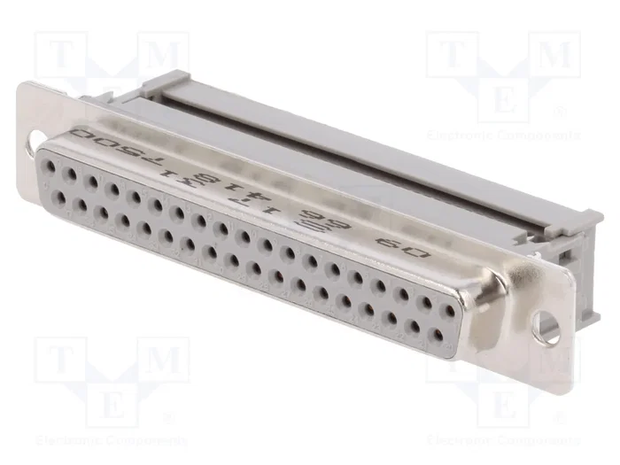 HARTING Conector D-Sub 37 pines hembra recto IDC para transferencia de datos HARTING Conector D-Sub 37 pines hembra recto IDC para transferencia de datos