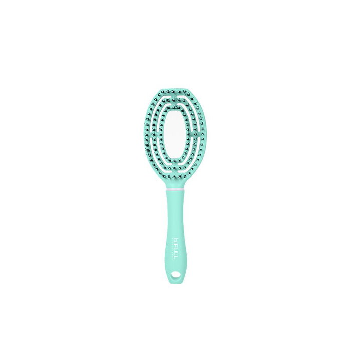 Bifull Cepillo Saturno Turquesa para Peinar y Desenredar Todo Tipo de Cabello con Cerdas de Jabalí y Nylon Bifull Cepillo Saturno Turquesa para Peinar y Desenredar Todo Tipo de Cabello con Cerdas de Jabalí y Nylon