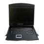 LogiLink Consola KVM con pantalla LCD de 19 pulgadas, VGA y teclado alemán