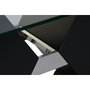 DKD Home Decor Mesa de Centro de Cristal Templado y MDF Negro