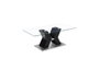 DKD Home Decor Mesa de Centro de Cristal Templado y MDF Negro