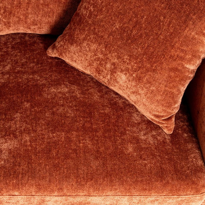 Sofá 2 Plazas Teja Tejido-Madera 165 X 96 X 86 cm