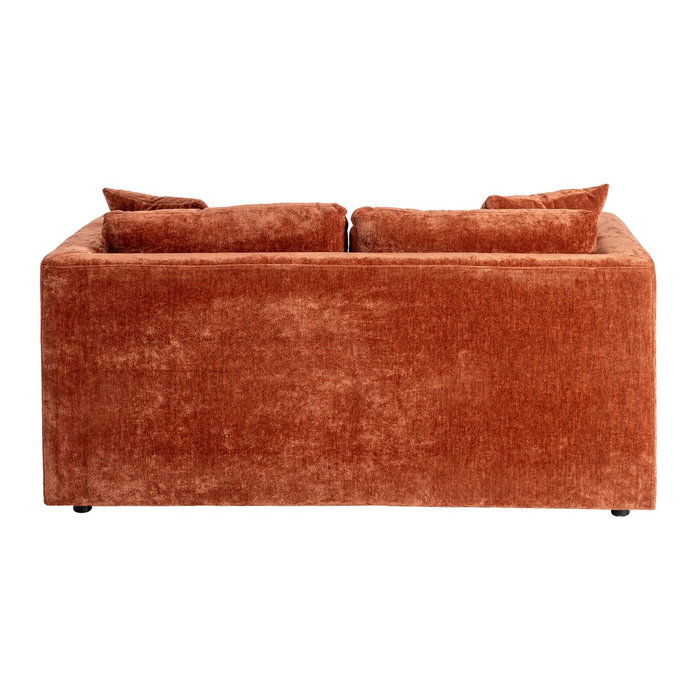 Sofá 2 Plazas Teja Tejido-Madera 165 X 96 X 86 cm