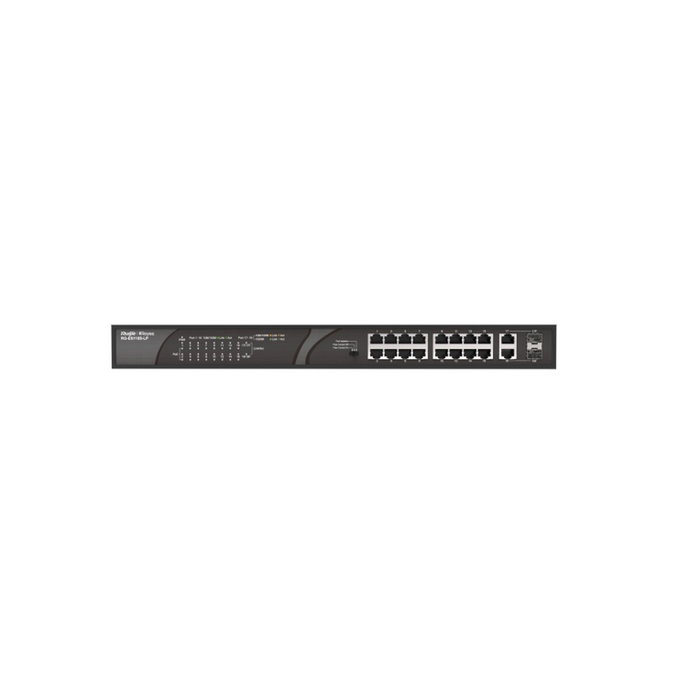 Ruijie Networks RG-ES118S-LP Switch No Administrado Fast Ethernet PoE Negro Ruijie Networks RG-ES118S-LP Switch No Administrado Fast Ethernet PoE Negro