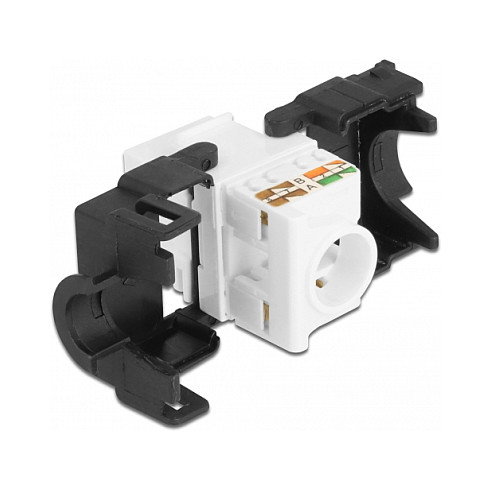 DeLOCK 87034 Módulo Keystone RJ45 hembra a LSA Cat.6A 180° sin herramientas