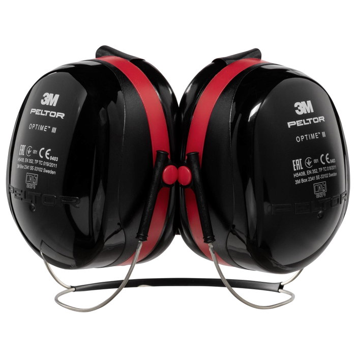 3M Peltor Optime III H540B Orejeras de Cápsula con Banda para el Cuello 3M Peltor Optime III H540B Orejeras de Cápsula con Banda para el Cuello