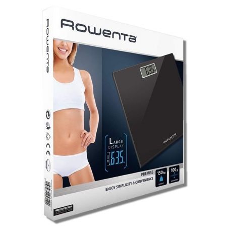 Báscula Digital de Baño Rowenta Premiss 150 Kg Negro