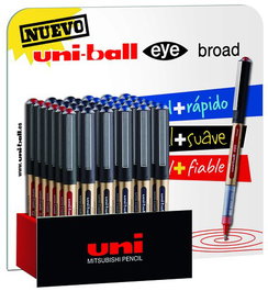 Roller T.Liq. Uni-Ball Eye Broad 1,0Mm (Ub-150E-10) Expositor De 36