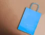 Q-connect Bolsa Papel Celeste S con Asa Retorcida 240x320x100 mm Celulosa