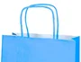 Q-connect Bolsa Papel Celeste S con Asa Retorcida 240x320x100 mm Celulosa