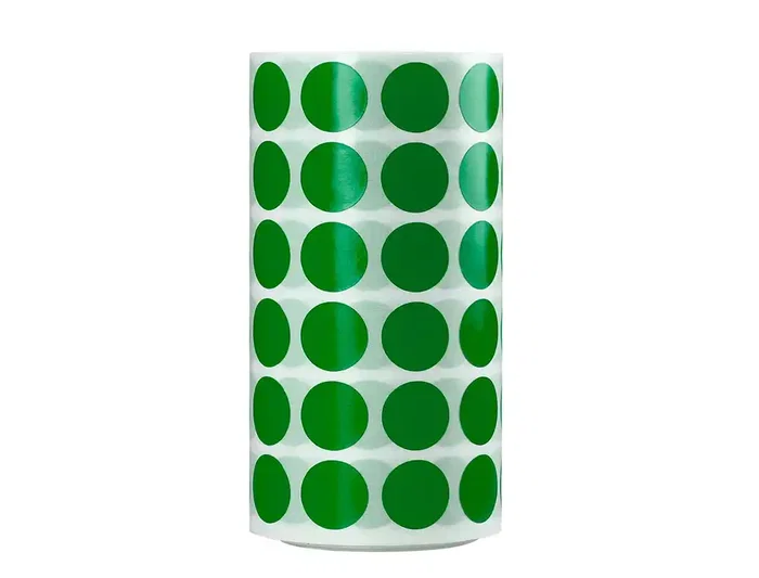 Liderpapel Gomets Autoadhesivos Circulares 15 mm Verde Rollo 2500 Unidades Caja Cartón