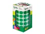 Liderpapel Gomets Autoadhesivos Circulares 15 mm Verde Rollo 2500 Unidades Caja Cartón