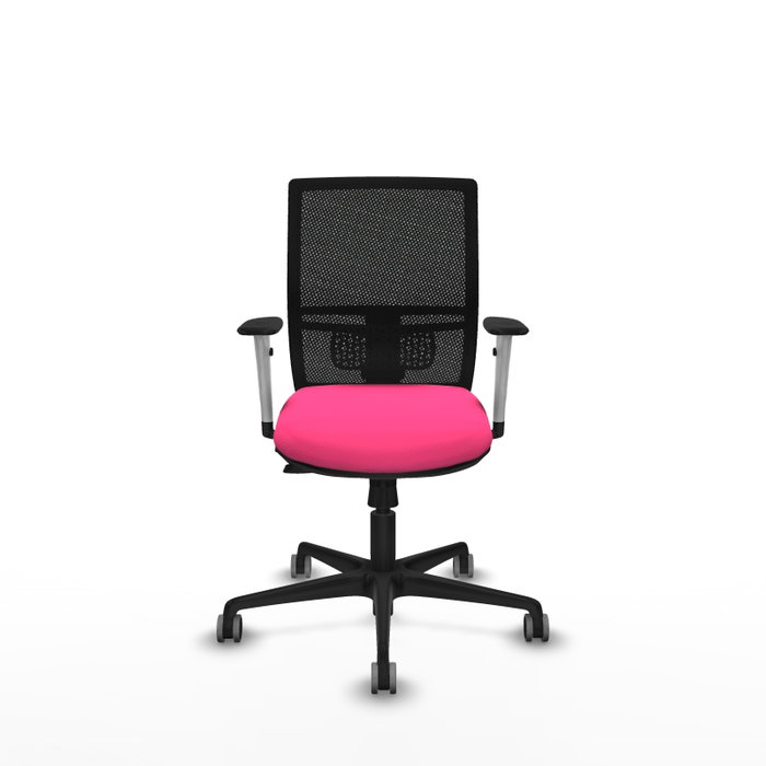PIQUERAS Y CRESPO Silla de oficina Yunquera Rosa y Negro