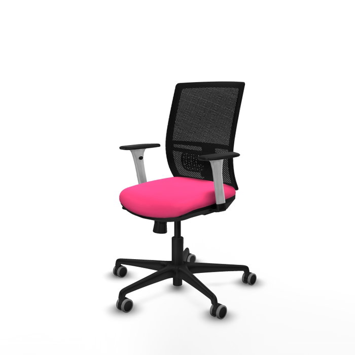 PIQUERAS Y CRESPO Silla de oficina Yunquera Rosa y Negro