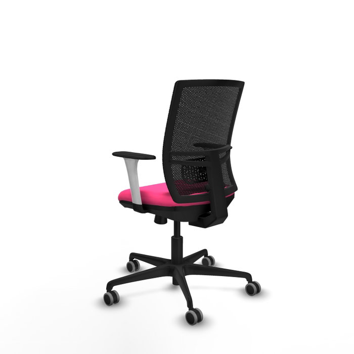 PIQUERAS Y CRESPO Silla de oficina Yunquera Rosa y Negro