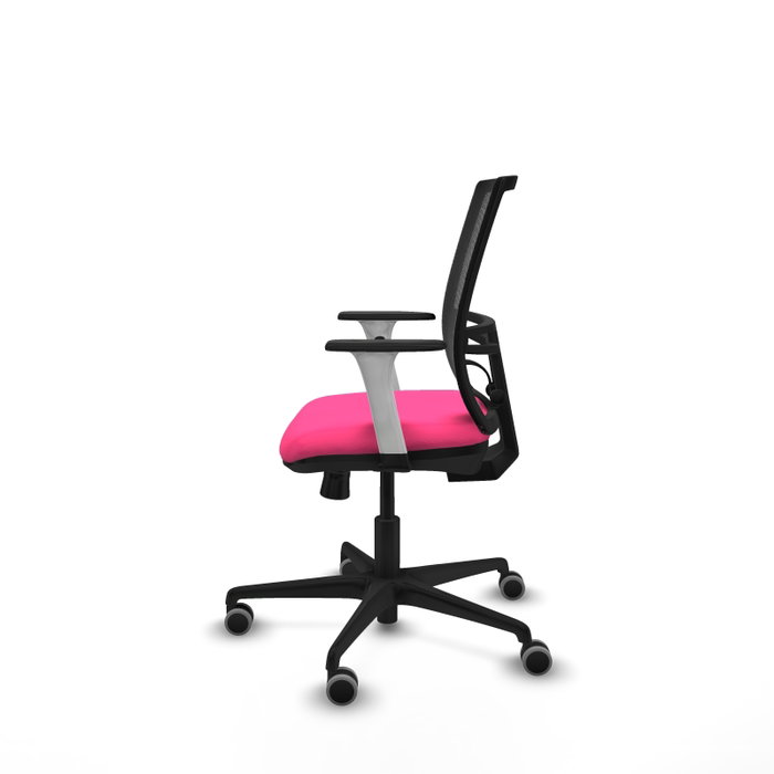 PIQUERAS Y CRESPO Silla de oficina Yunquera Rosa y Negro