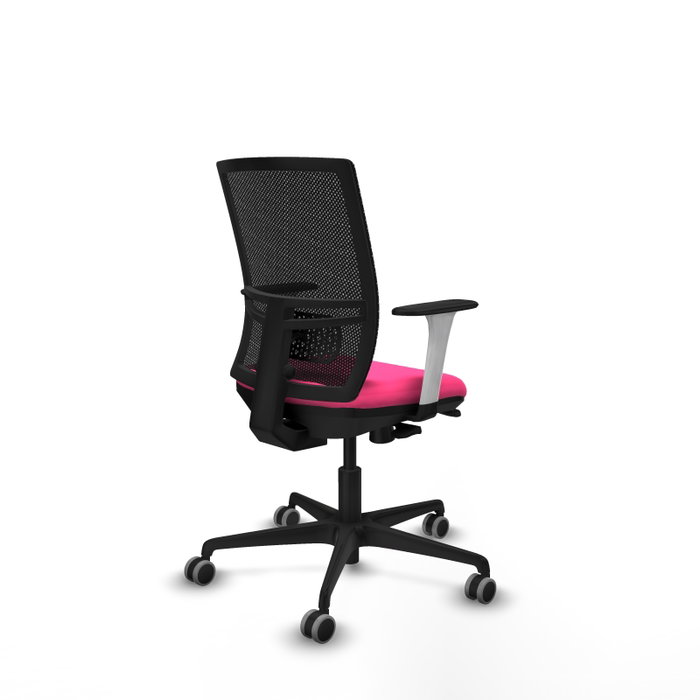 PIQUERAS Y CRESPO Silla de oficina Yunquera Rosa y Negro