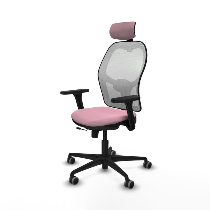 PIQUERAS Y CRESPO Silla de oficina Jorquera Rosa con mecanismo Sincro/Traslack PIQUERAS Y CRESPO Silla de oficina Jorquera Rosa con mecanismo Sincro/Traslack