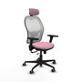 PIQUERAS Y CRESPO Silla de oficina Jorquera Rosa con mecanismo Sincro/Traslack