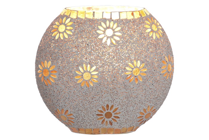 DKD Home Decor Lampara Sobremesa Indio Blanco Cobre 10 x 19 x 21 cm (4 Unidades)