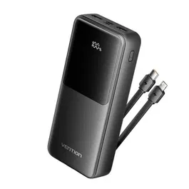 Vention Powerbank 20000mAh FHPB0 22.5W Negra Incluye Cable USB Tipo-C y Lightning