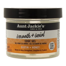 Aunt Jackie's Gel Rizos Biotina y Miel 114g - Gel de Fijación Extra Firme para Bordes y Baby Hairs