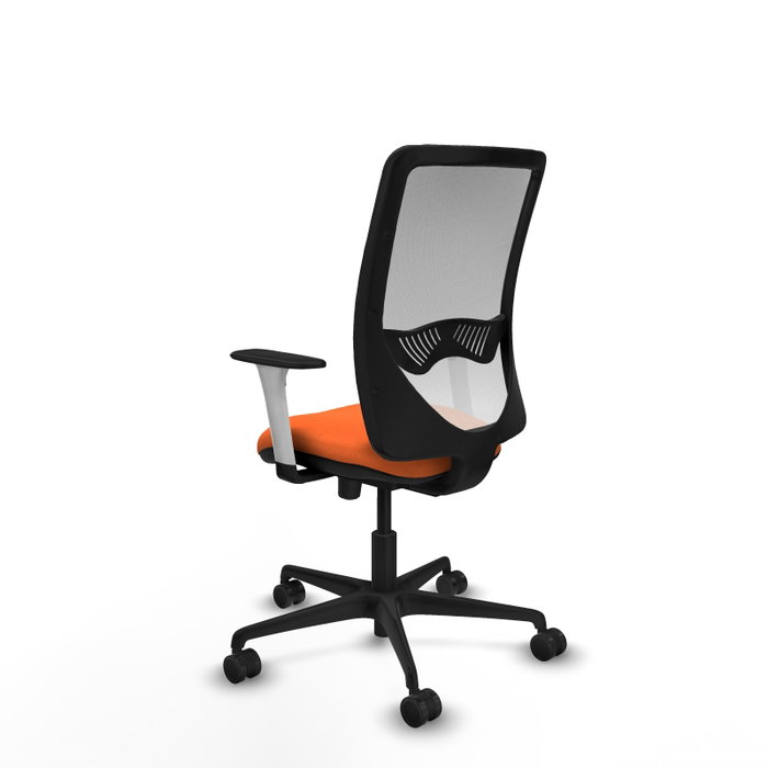 PIQUERAS Y CRESPO Silla de oficina Zulema Naranja y Blanco