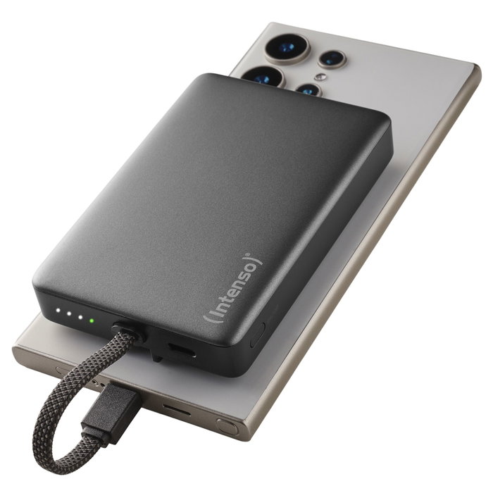 Intenso Powerbank MC10000 10000 mAh Negro con Anillo Metálico Intenso Powerbank MC10000 10000 mAh Negro con Anillo Metálico