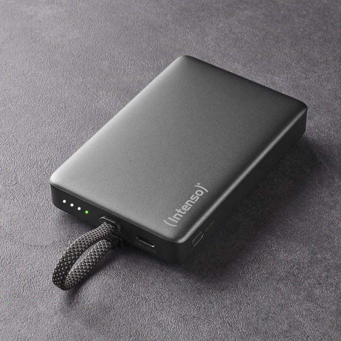 Intenso Powerbank MC10000 10000 mAh Negro con Anillo Metálico Intenso Powerbank MC10000 10000 mAh Negro con Anillo Metálico