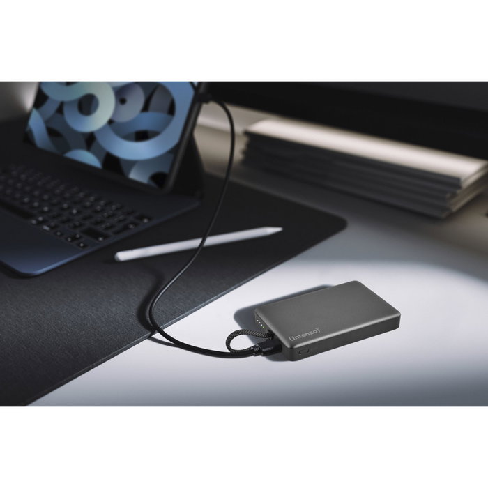 Intenso Powerbank MC10000 10000 mAh Negro con Anillo Metálico Intenso Powerbank MC10000 10000 mAh Negro con Anillo Metálico