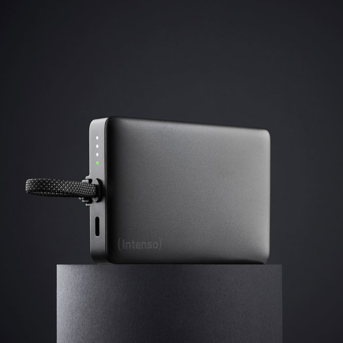 Intenso Powerbank MC10000 10000 mAh Negro con Anillo Metálico Intenso Powerbank MC10000 10000 mAh Negro con Anillo Metálico