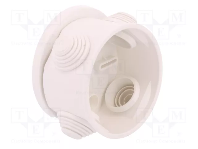 ELEKTRO-PLAST NASIELSK FAST-BOX Caja de conexiones blanca Ø 75mm