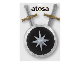 Atosa Espada Guerrera Medieval Plateada de 62 cm