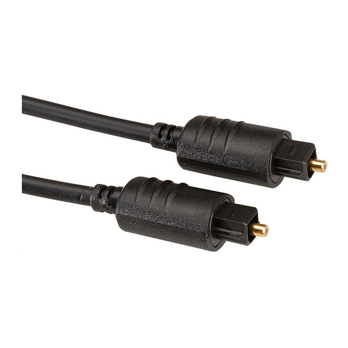 VALUE 11.99.4382 Cable Fibra Óptica Toslink Macho a Macho 2m Negro VALUE 11.99.4382 Cable Fibra Óptica Toslink Macho a Macho 2m Negro