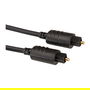 VALUE 11.99.4382 Cable Fibra Óptica Toslink Macho a Macho 2m Negro
