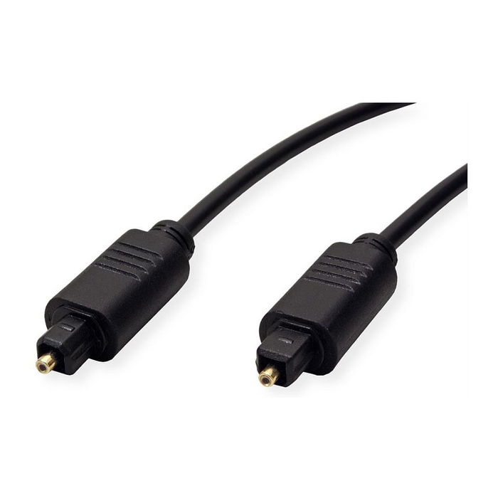 VALUE 11.99.4382 Cable Fibra Óptica Toslink Macho a Macho 2m Negro VALUE 11.99.4382 Cable Fibra Óptica Toslink Macho a Macho 2m Negro
