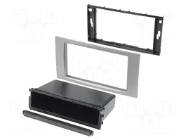 ACV Bastidor de montaje de radio 2 DIN para Ford, color plata