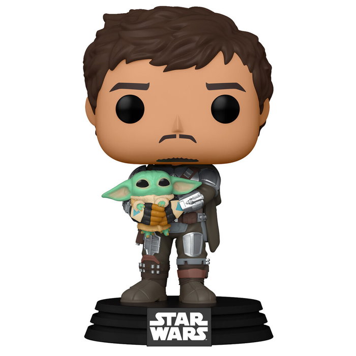 FUNKO Figura POP Star Wars Mandalorian Mando Holding Child
